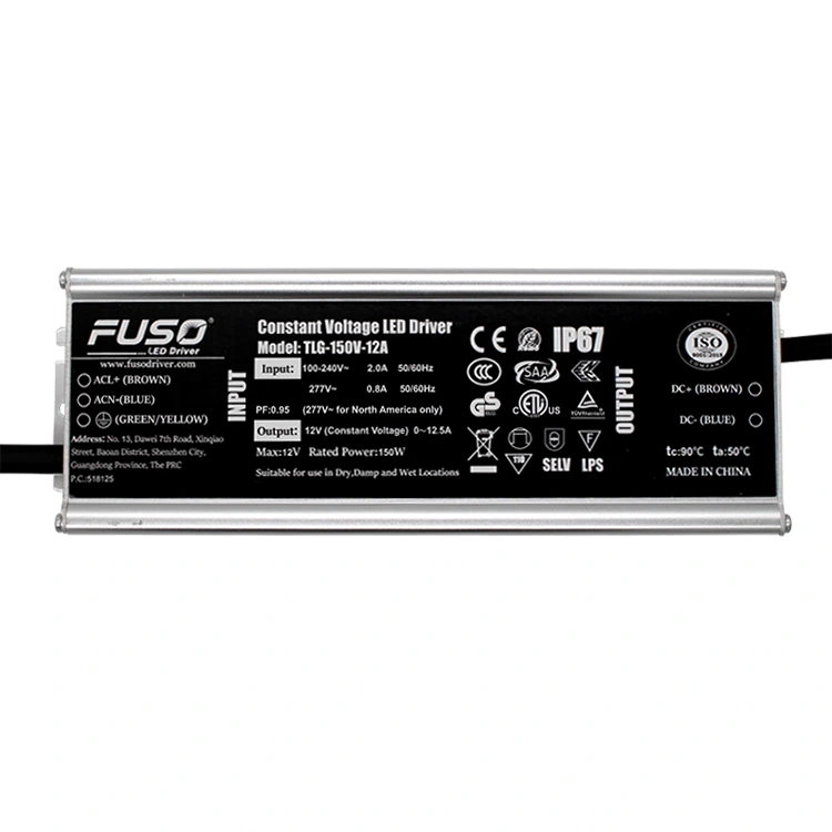 Controlador LED de voltaje constante alto PF 12v 150w